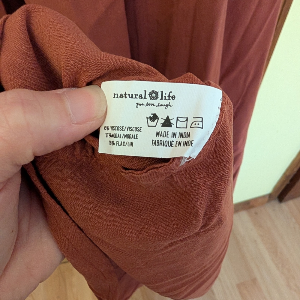 NWT NATURAL LIFE Terracotta Maxi Dress - Picture 5 of 5